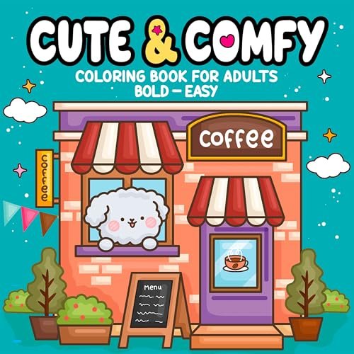 Cute & Comfy Coloring Book For Adults