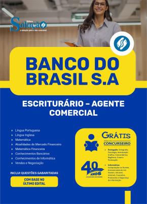 Apostila Banco do Brasil em PDF 2025 - Escriturário - Agente Comercial