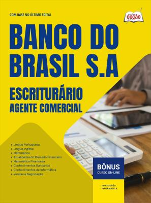 Apostila Banco do Brasil em PDF - Escriturário - Agente Comercial 2025