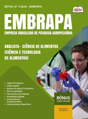 Apostila EMBRAPA em PDF - Analista - Ciência de Alimentos (Ciência e Tecnologia de Alimentos) 2025