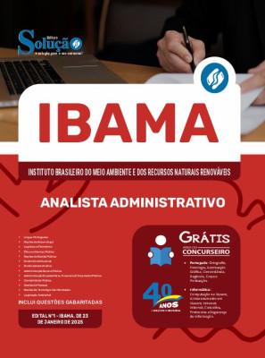Apostila IBAMA em PDF 2025 - Analista Administrativo