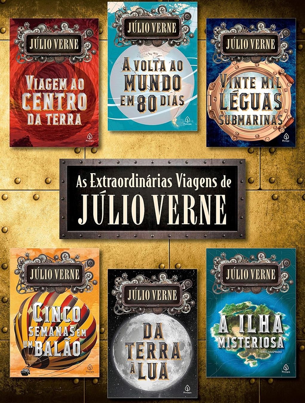 As Extraordinárias Viagens de Júlio Verne, de Júlio Verne